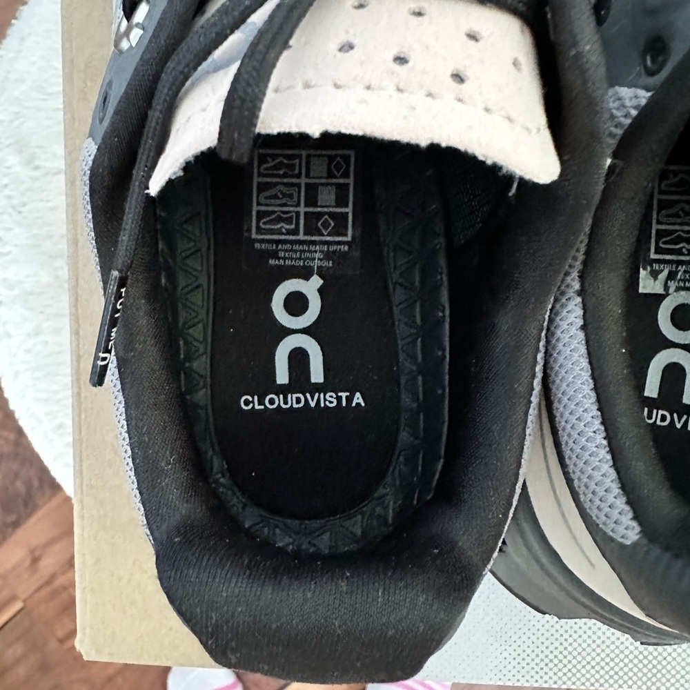 On Running Women's Gray Black Pink Trail Sneakers - Picture 8 of 10